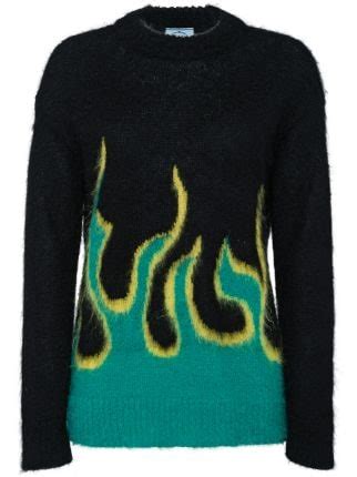 prada flame jumper|Prada sweater women.